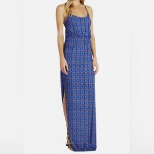 BCBGeneration Blue Sleeveless Maxi Sundress